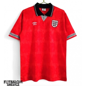 Anglie 1990 Retro Venkovní Dres Krátký Rukáv Anglie 1990 Retro Venkovní Dres Krátký Rukáv